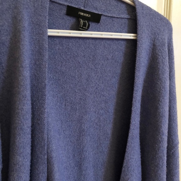 Forever 21 Medium Long Light Blue Cardigan - Picture 6 of 6
